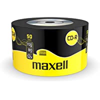 Maxell - CD-RW vírgenes (CD-R- 700 MB- 52x- 50 Unidades)